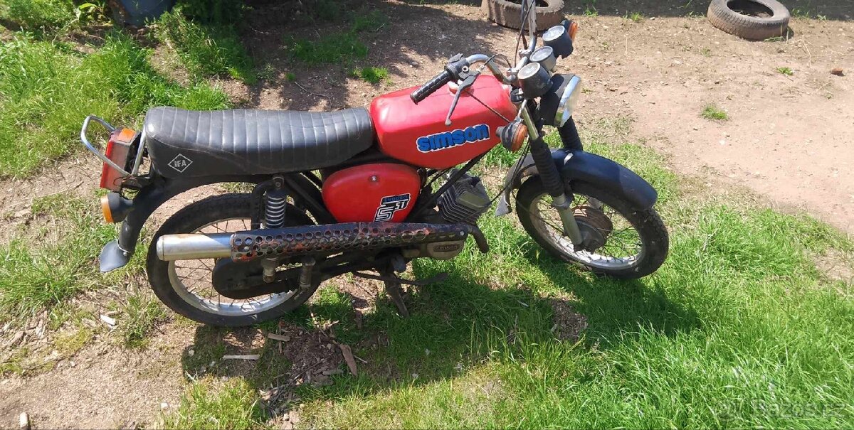 simson nepoužitelny rám s doklady