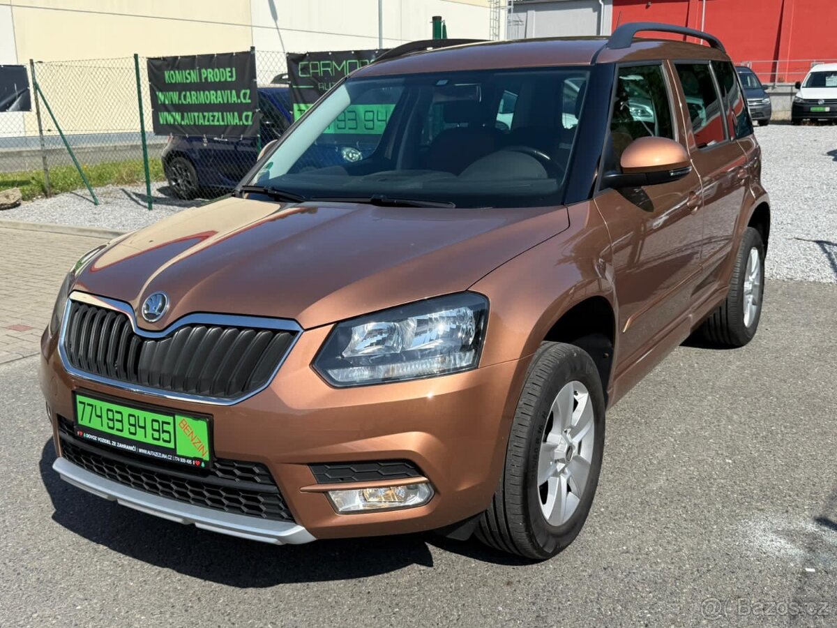 ► ŠKODA YETI 1,4 TSI - 90 KW, TOP KM, PARK. SENZORY◄
