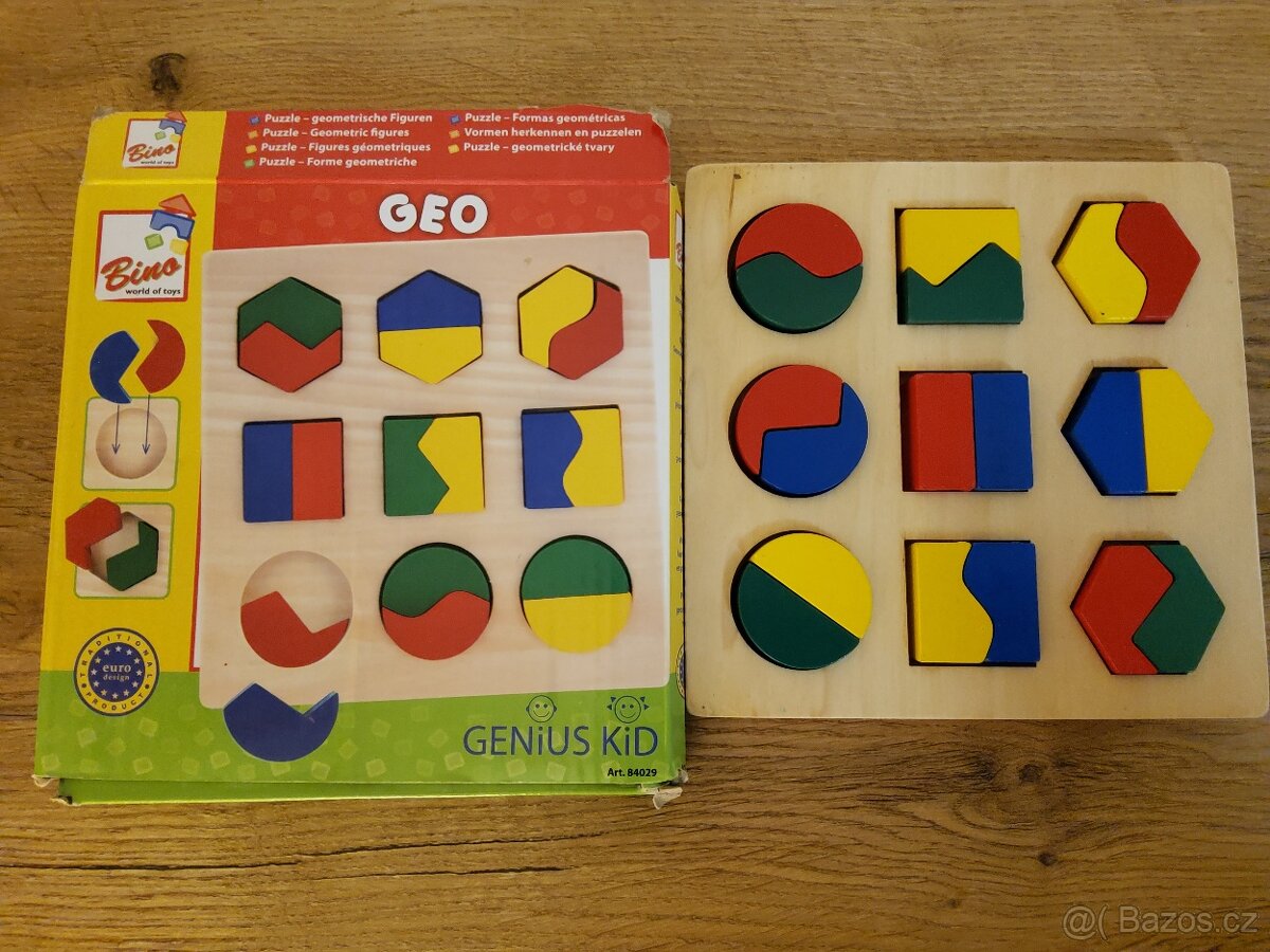 Dřevěné puzzle Bino