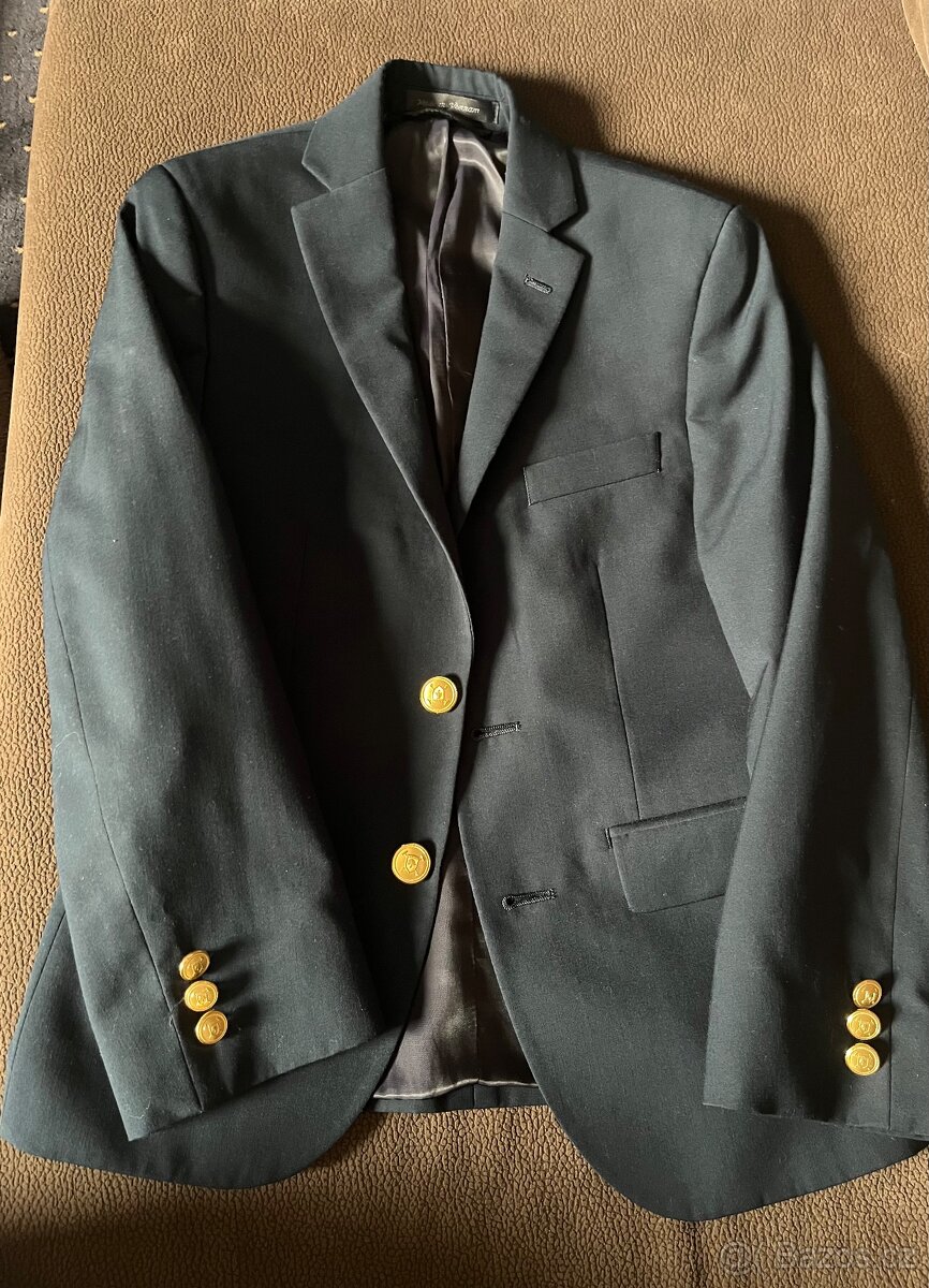 Sako, svetr a košile Ralph Lauren, svetr Gant vel.8-10let