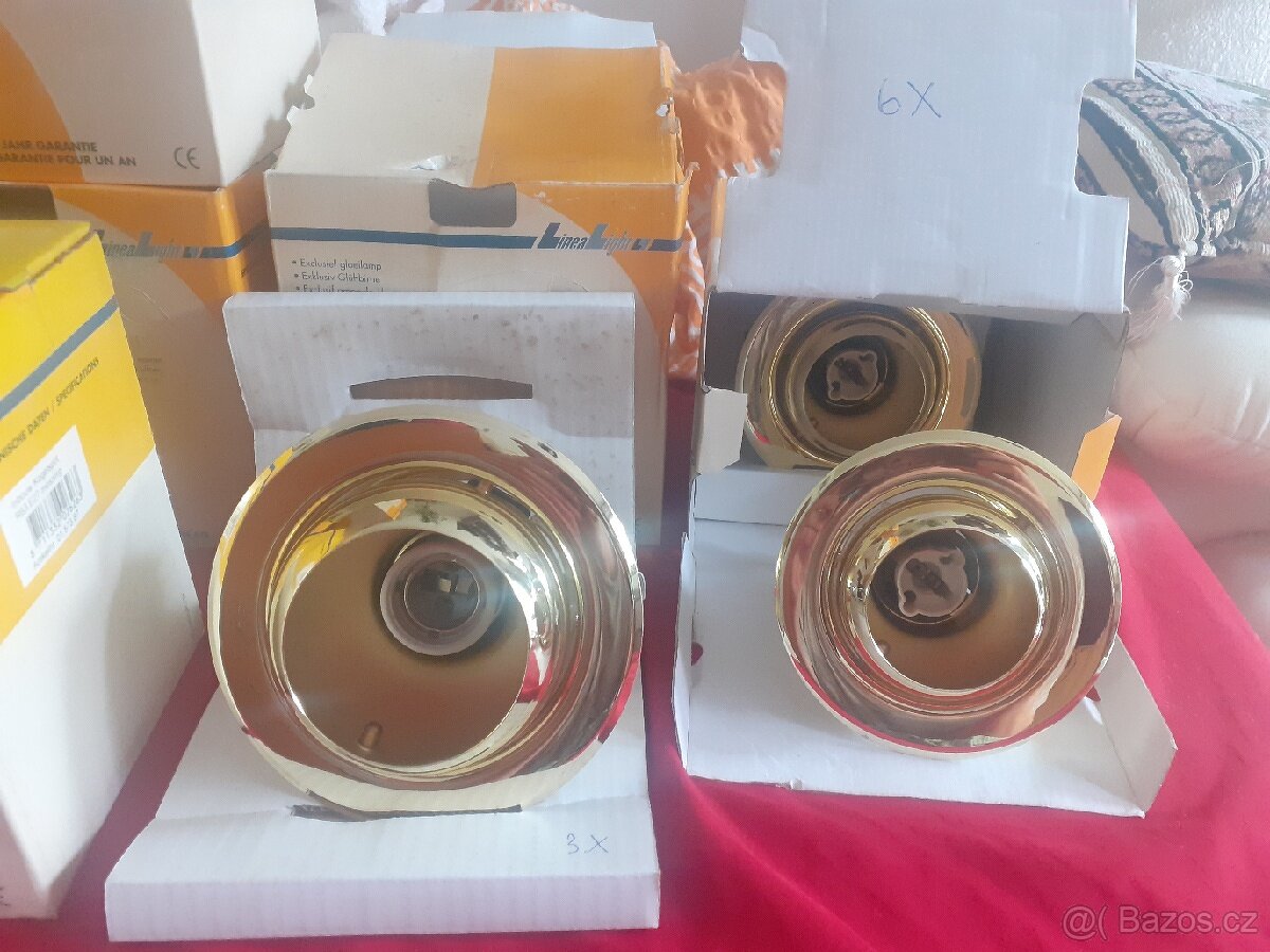Bodovky bodová světla zlatá 9 ks svítidla