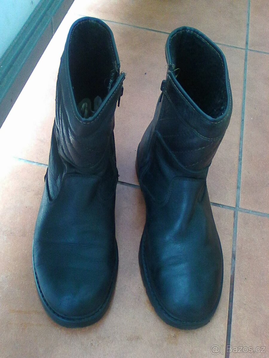 Pánské kožené kozačky, vel. 42