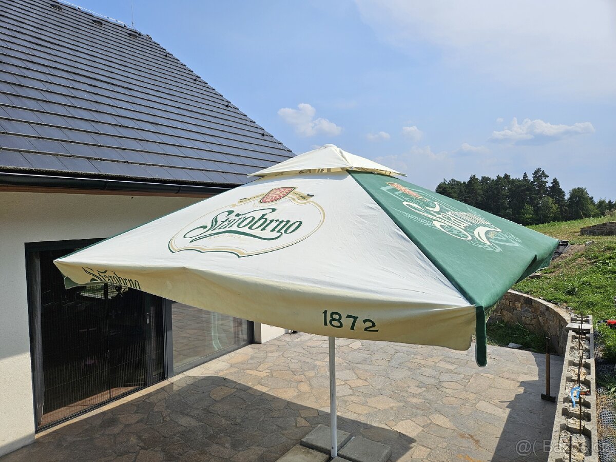 Hospodský slunečník 3,5 x 3,5m