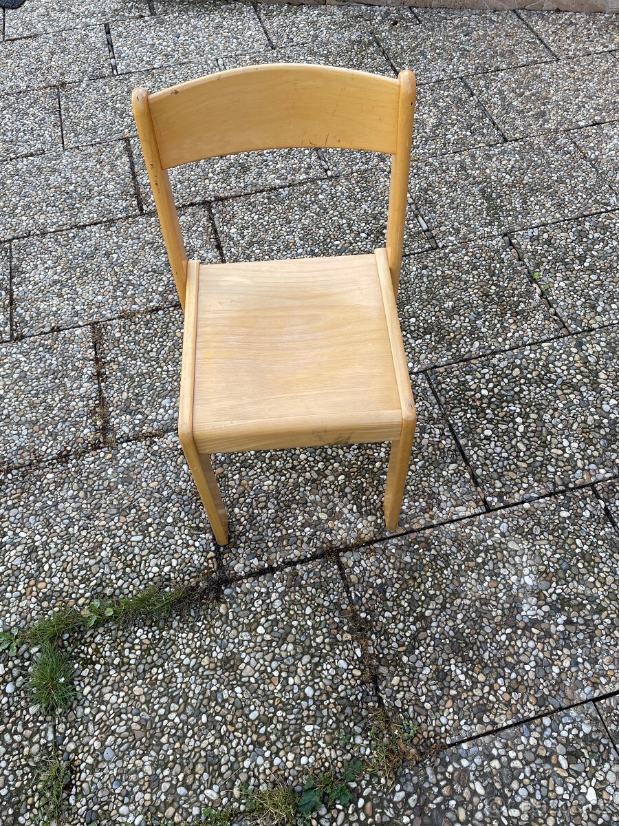 Dřevěné, nerozbitné, kvalitní židle 7 ks