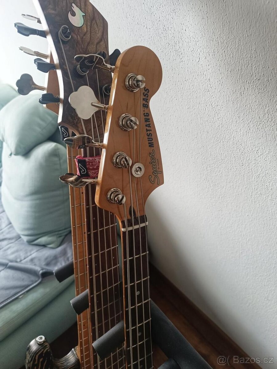 Baskytara Squier CV 60s Mustang Bass, farba Surf Green