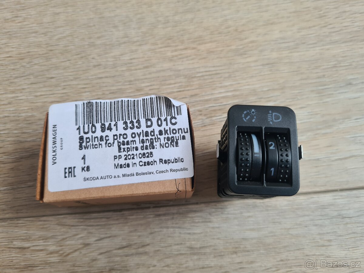 NOVÉ Ovládání sklonu světel a podsvícení Octavia 1