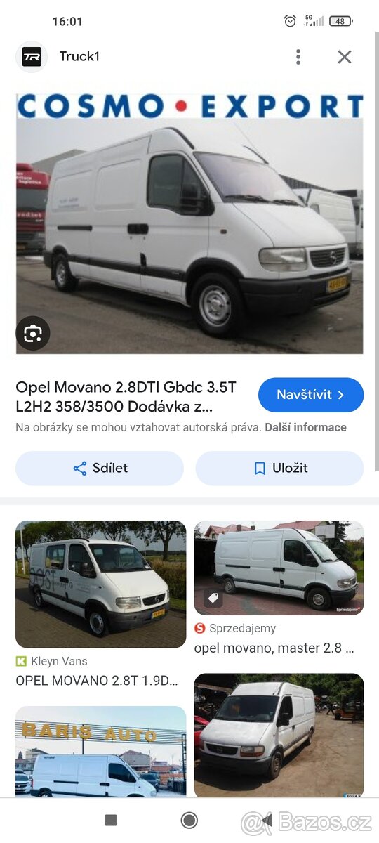 Koupím Opel Movano