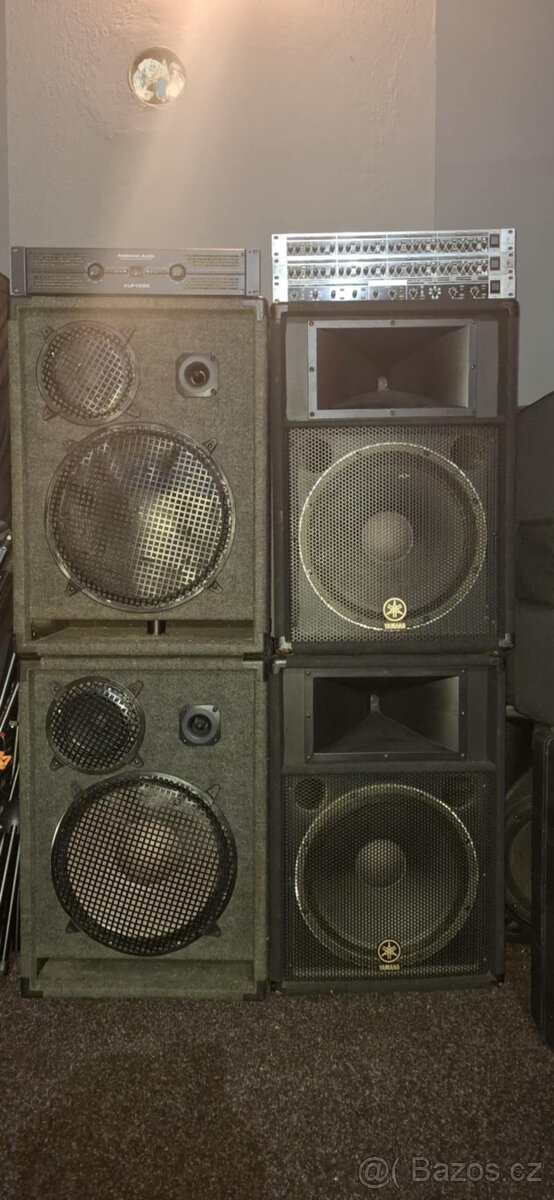 Pasivní PA + Powermix, Zesilovač, Gate Drawmer