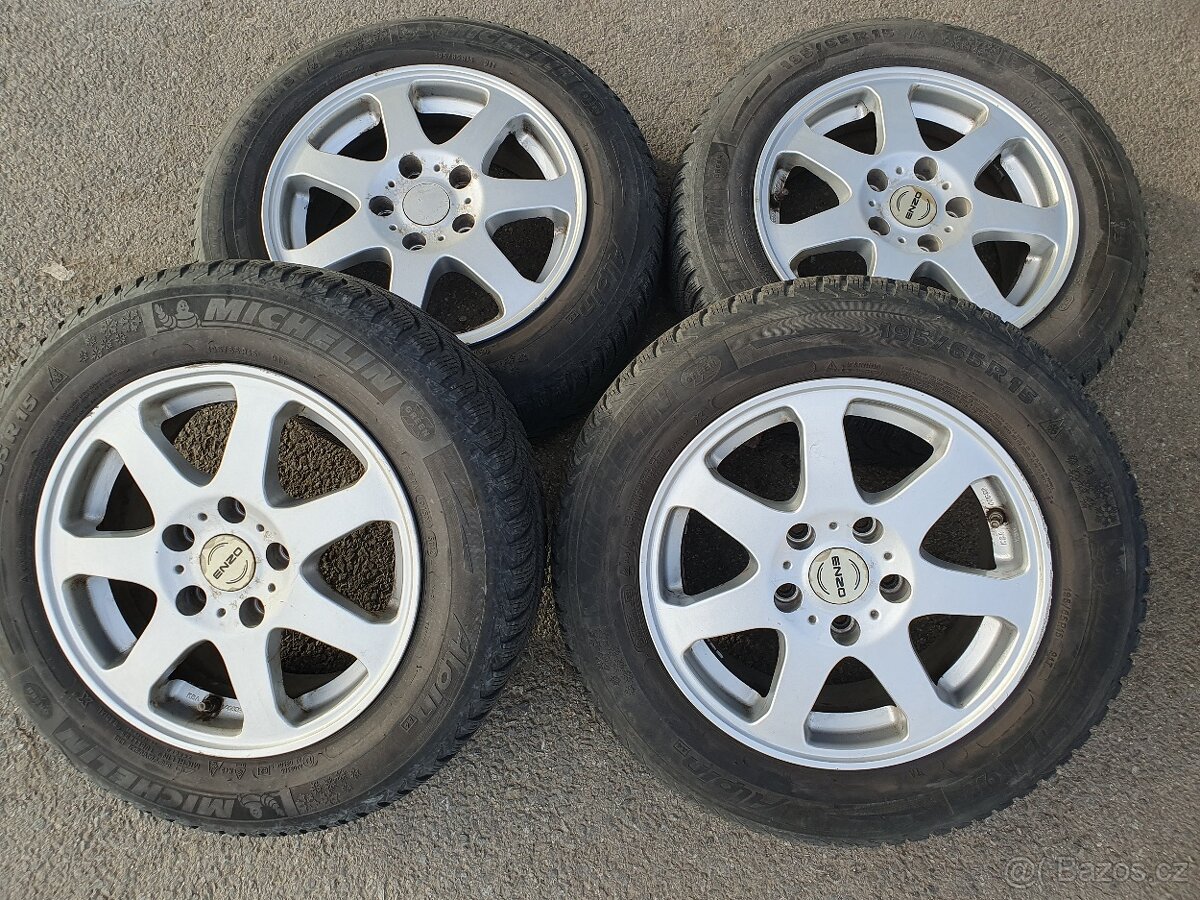 15" Alu disky ENZO (KBA 46639) + MICHELIN ALPIN A4