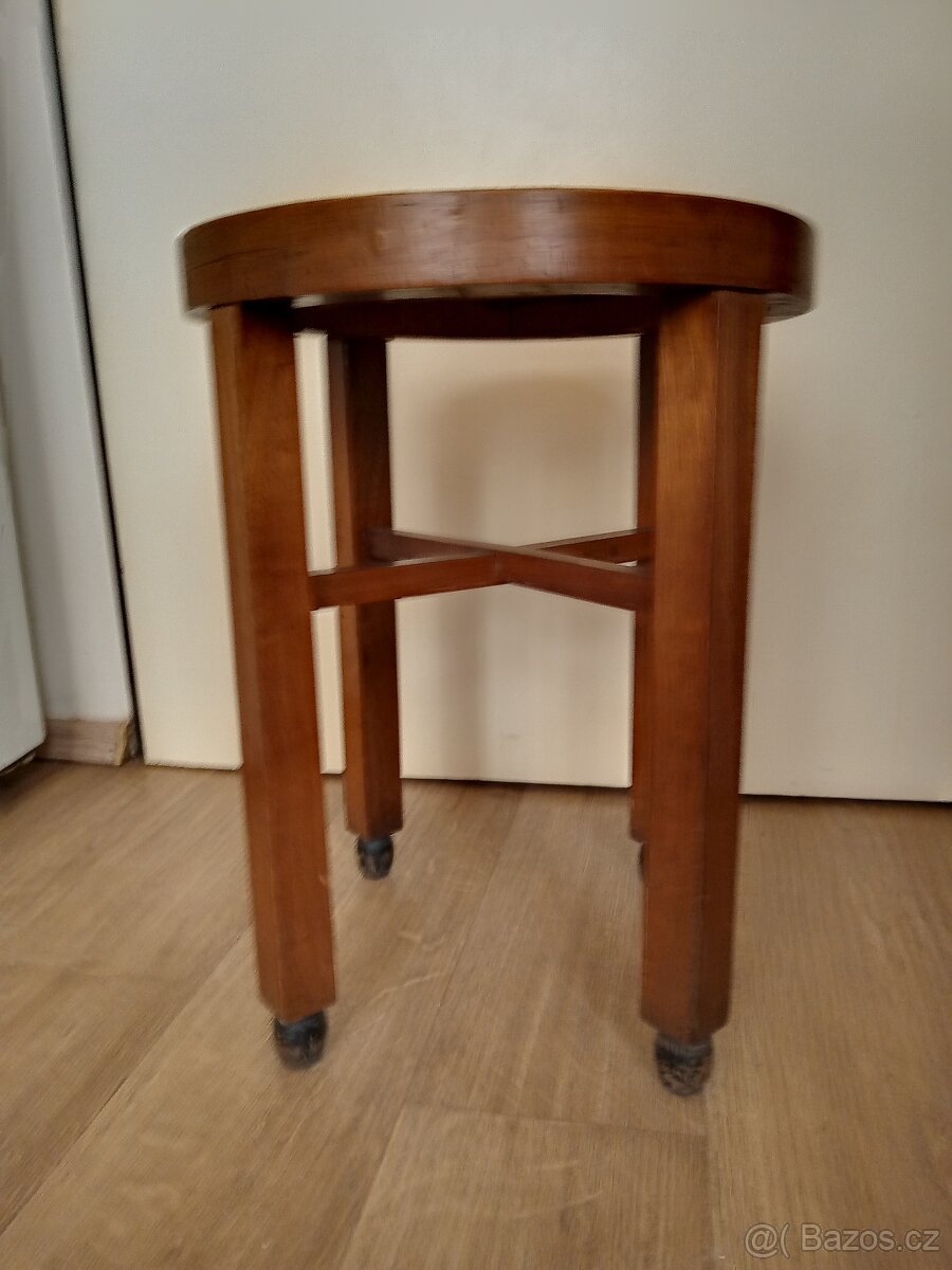 Starožitná taburetka Biedermeier
