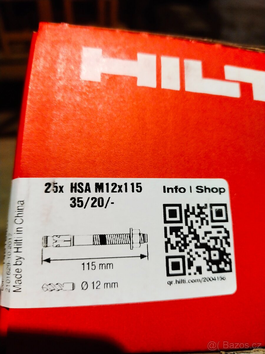 HILTI kotvy HSA M12 x 115