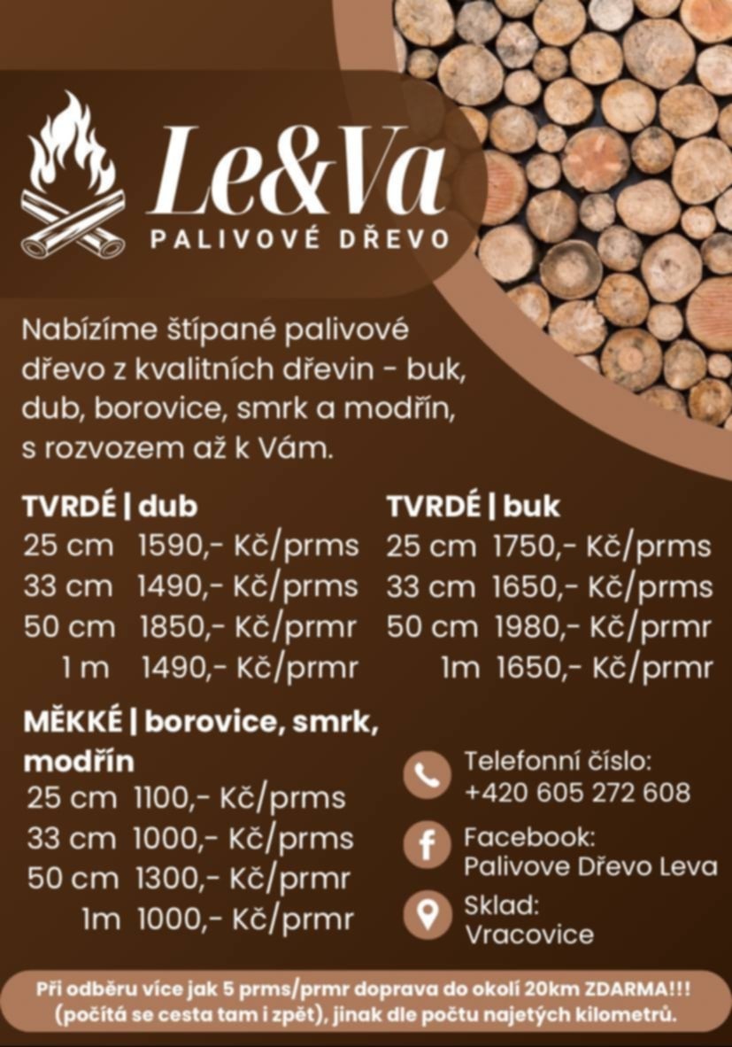 Palivové dřevo tvrdé a měkké