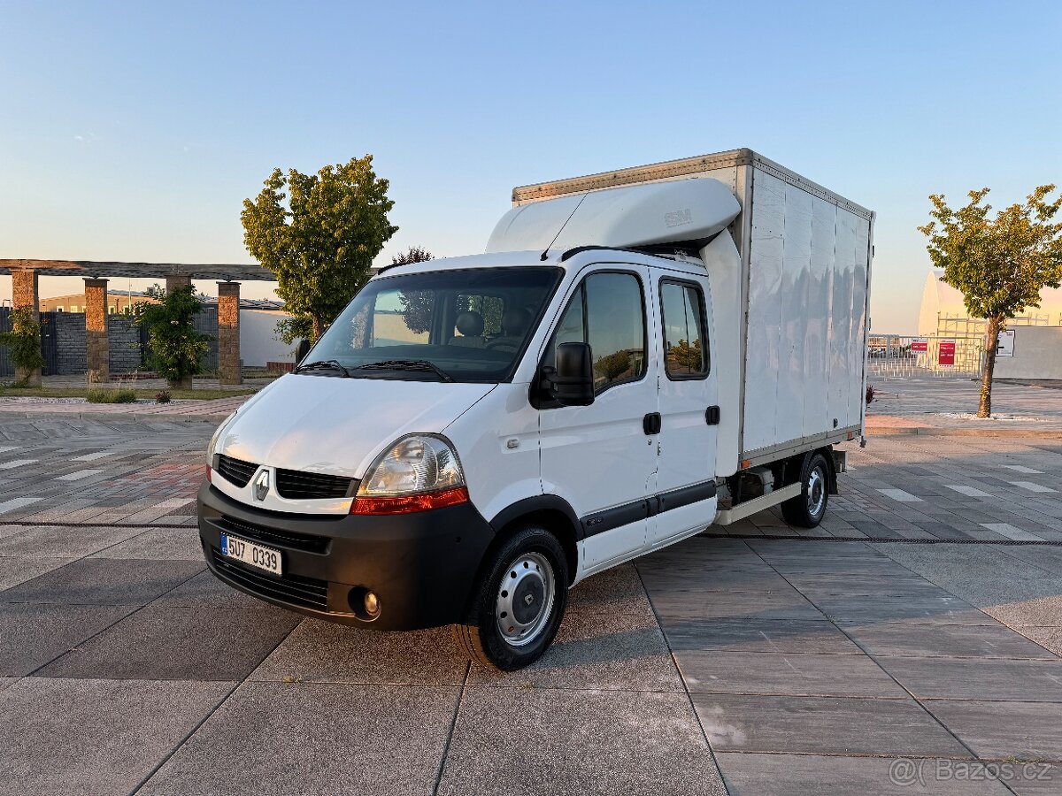 Renault Master - 7míst - valník + skříň - 2009 - klimatizace