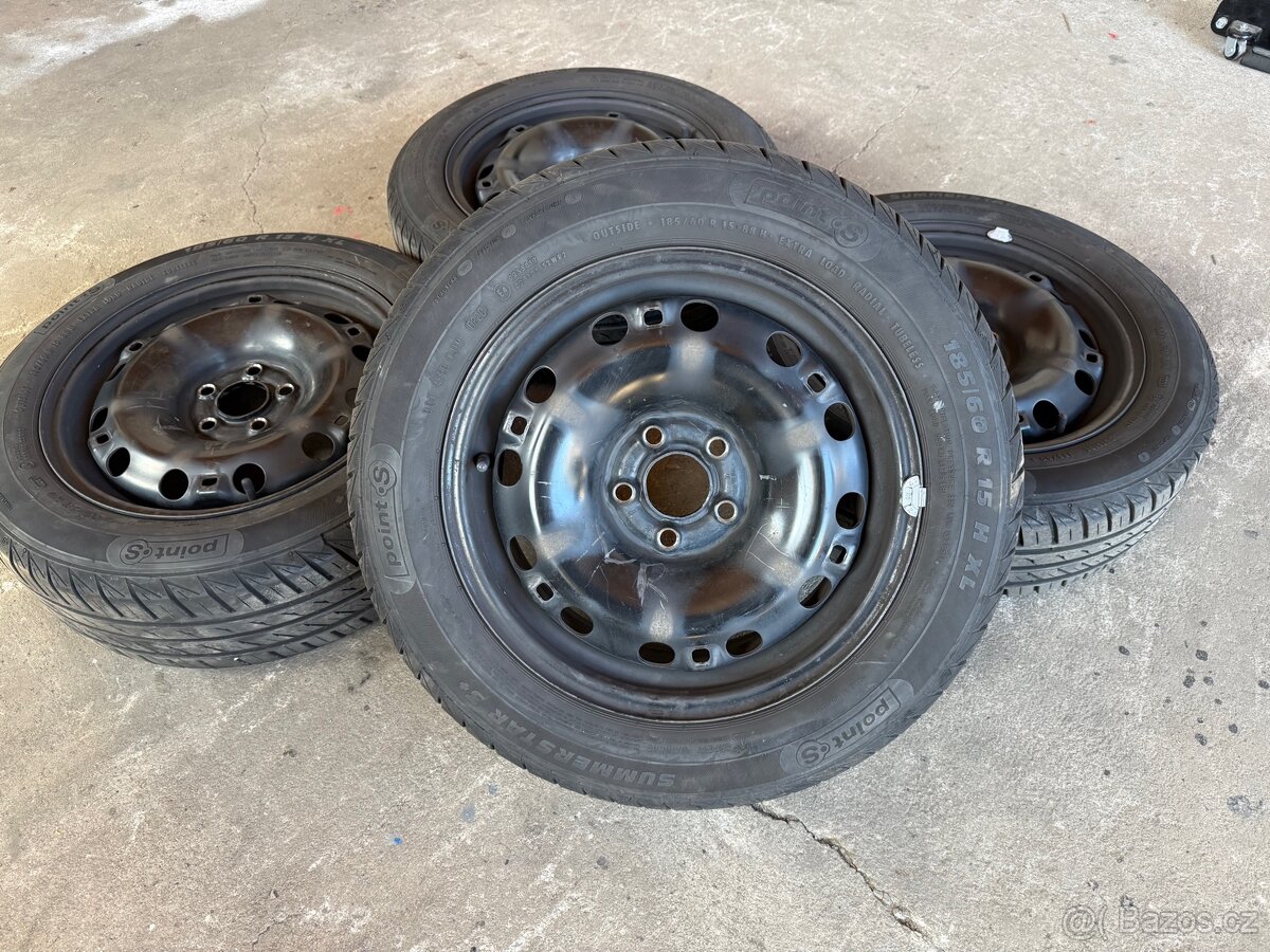Plechové disky VW Polo 5x100 R15 - 185/60/15 (7mm)