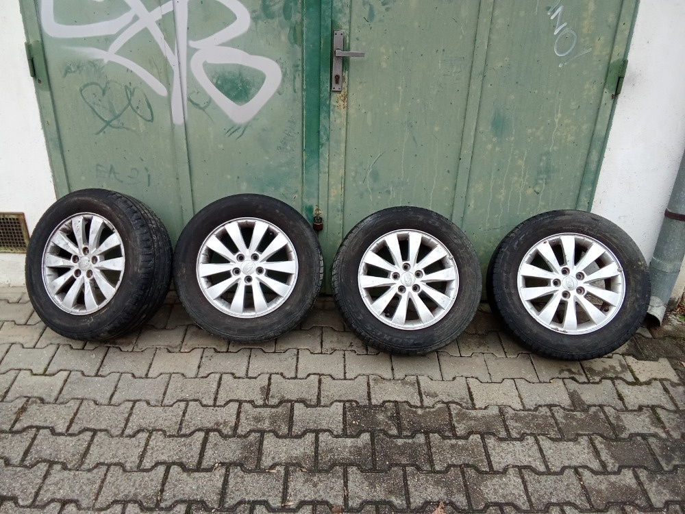 Sada alu kola na Subaru letní 4x195/65/15 , cena za sadu