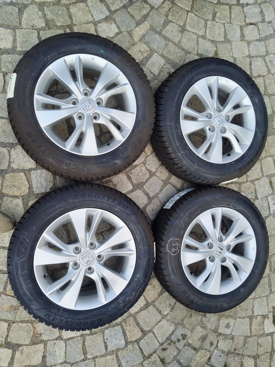 HONDA HR-V orig al. disky 5x114,3 + 215/60/16 ZIMA