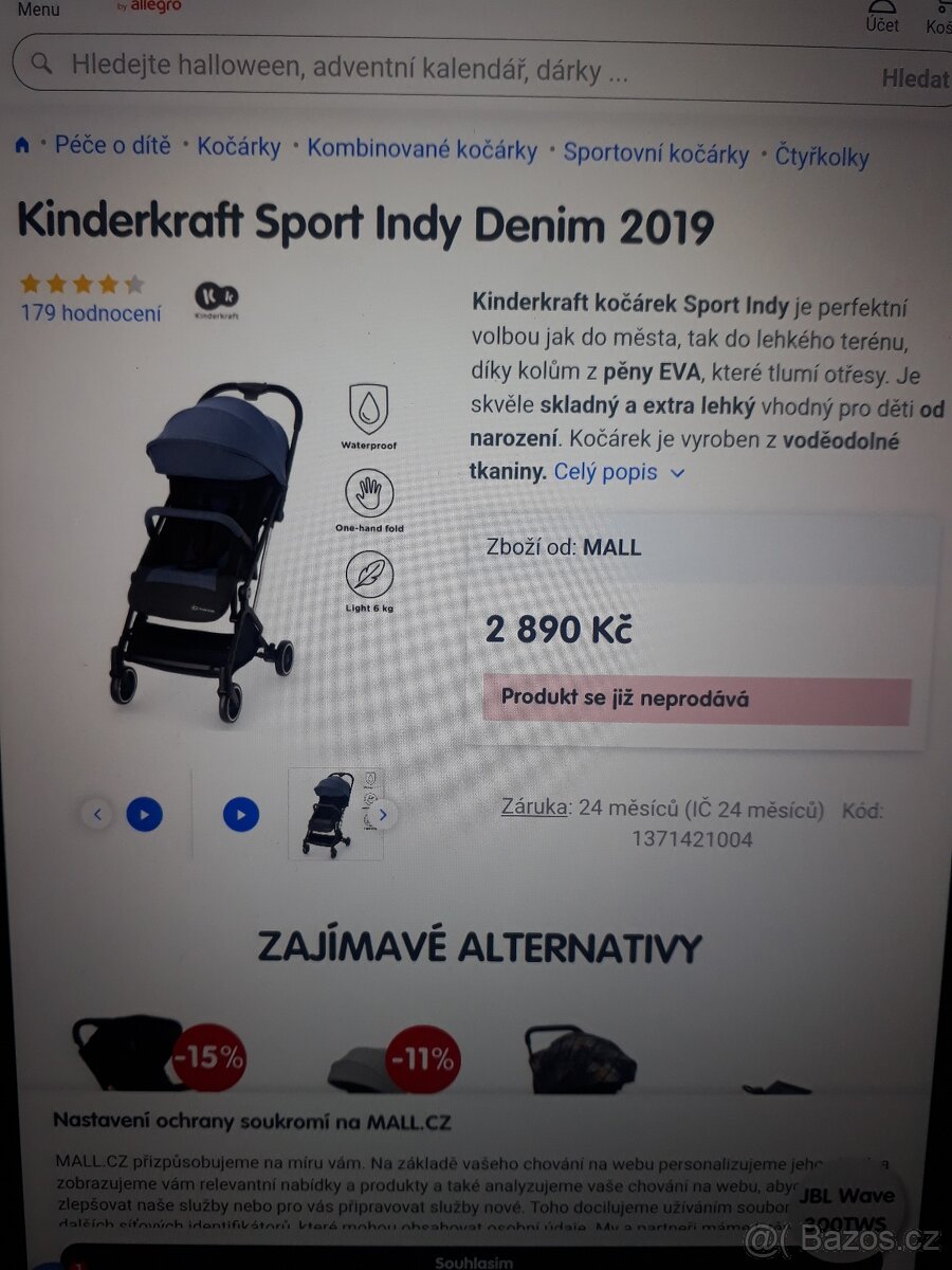 Kočárek sporťák