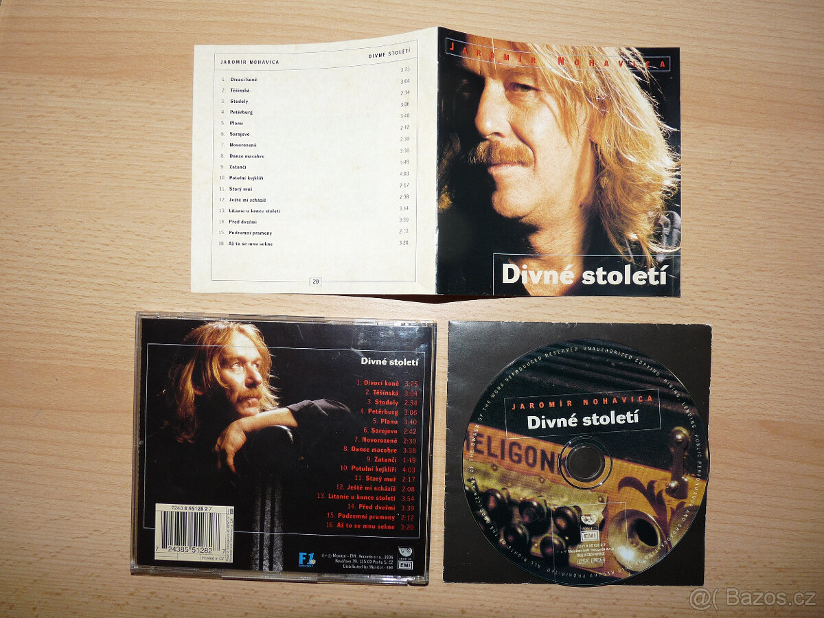 prodám CD JAROMÍR NOHAVICA-Divné Století 1996 Monitor r.