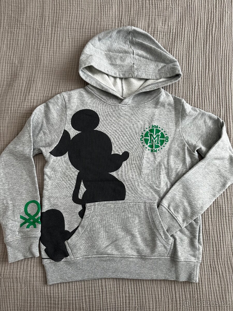Benetton mikina Mickey Mouse vel.140
