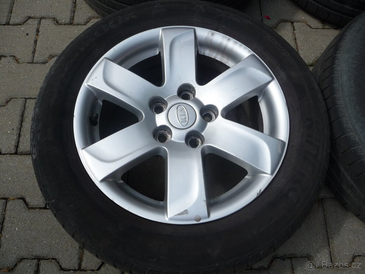 SADA ALU KOL 16 5x114,3 KIA ET 41 LETNÍ PNEU 205/60R16