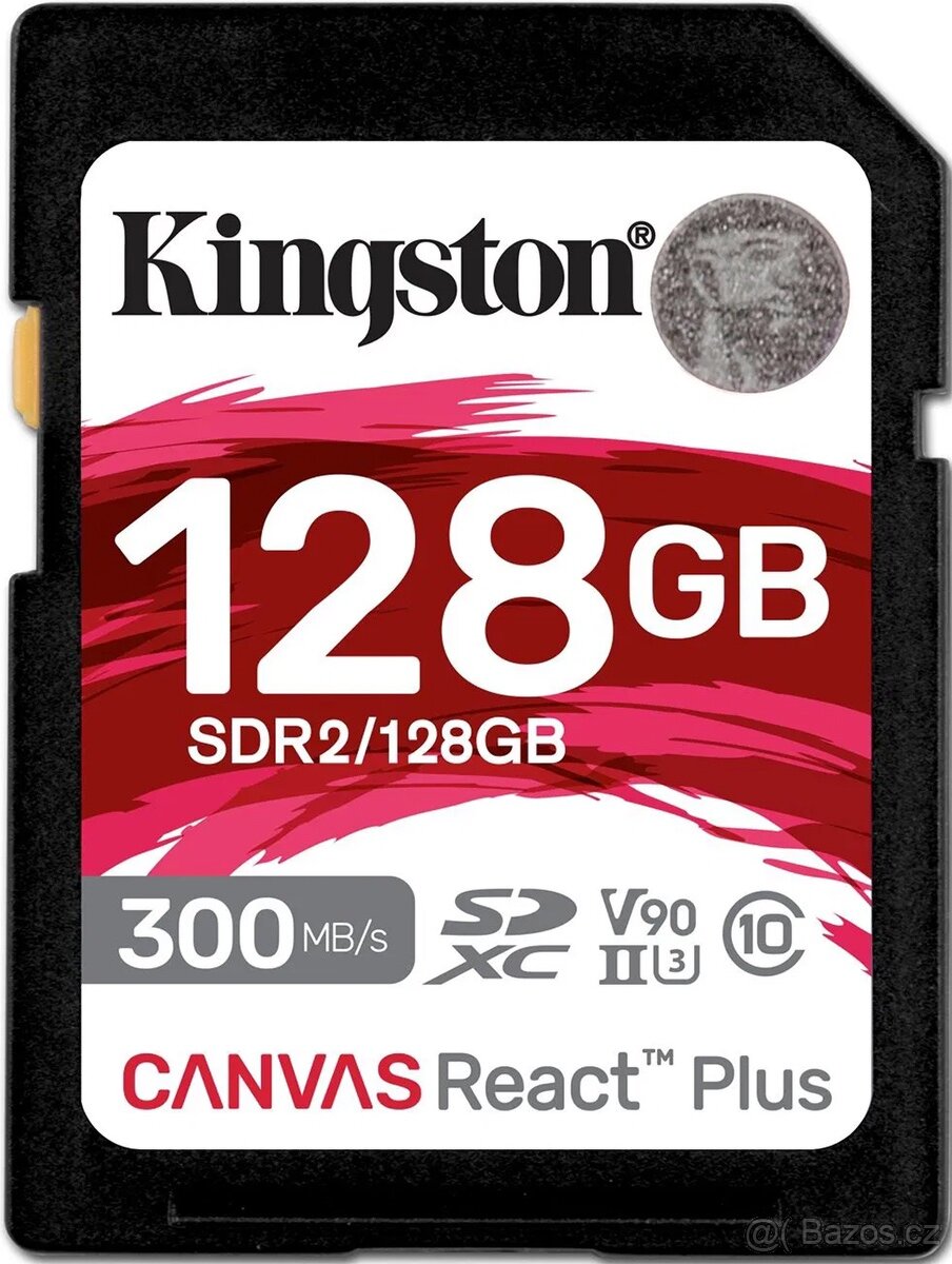 Kingston Canvas React Plus SDXC karta V90 128GB, nová