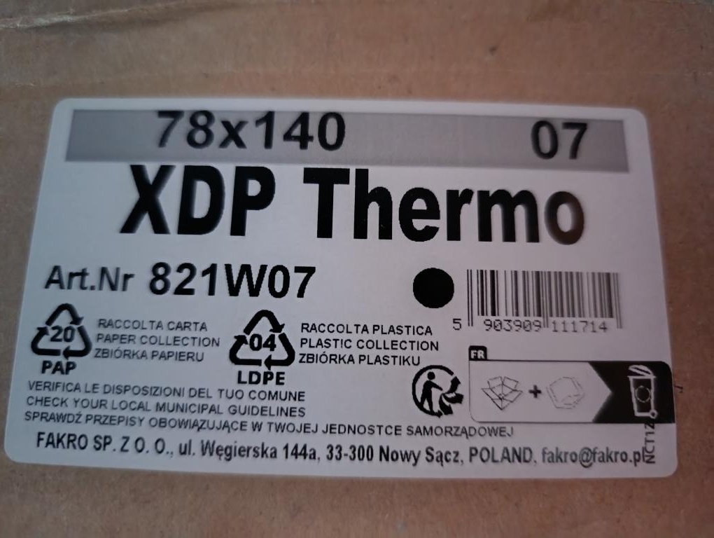 Zateplovací sada XDP Thermo- střešní okno 78x140-3 ks