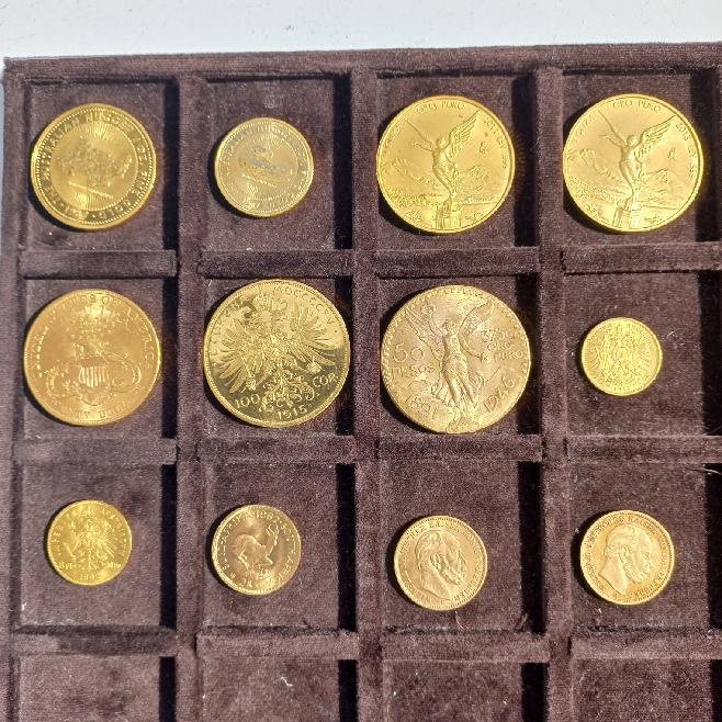 Sbírka 12 zlatých mincí = 237,47 gramů zlata 999/1000