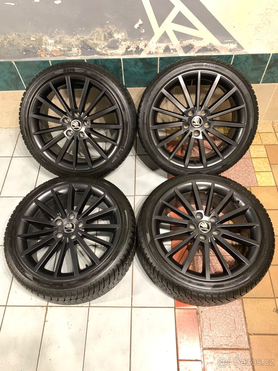 Alu kola Škoda R18 5X112 ZÁNOVNÍ ZIMNÍ PNEU 225/40 R18 TURIN