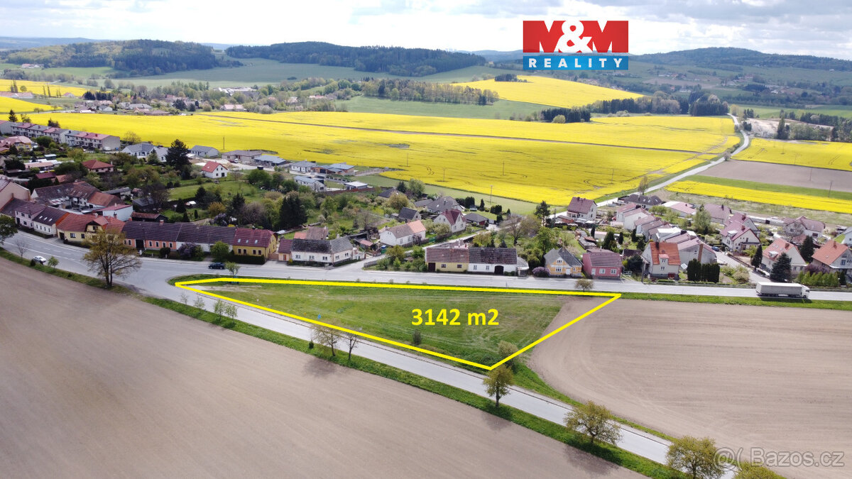 Prodej komerčního pozemku, 3142 m², Záhoří
