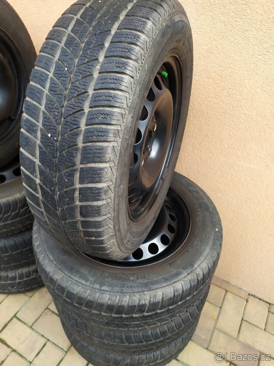 Zimní pneu 195/65 R15, na discích 5x112