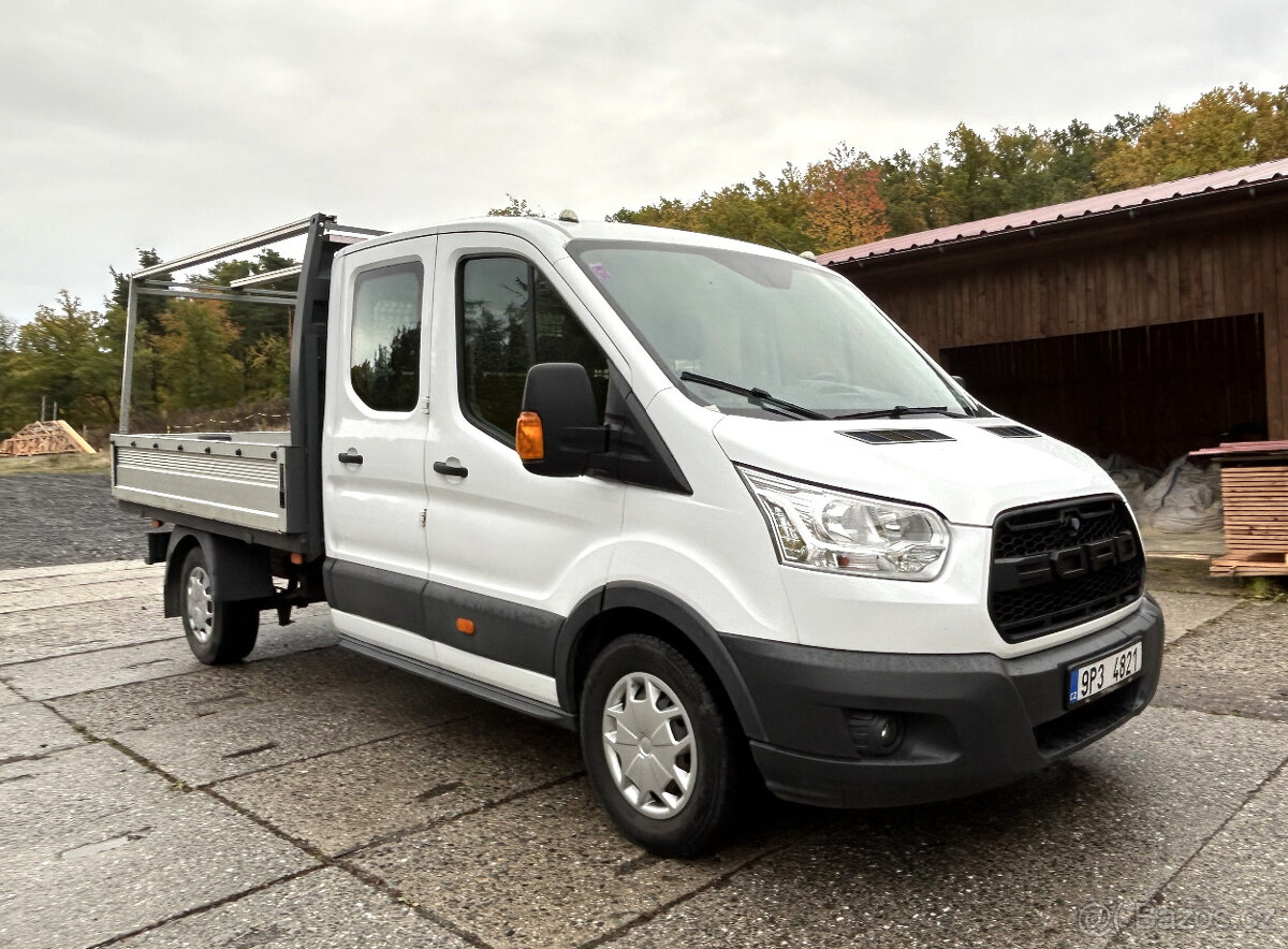 Ford Transit DK 350 L3 - valník, 07/2017, DPH, TOP stav