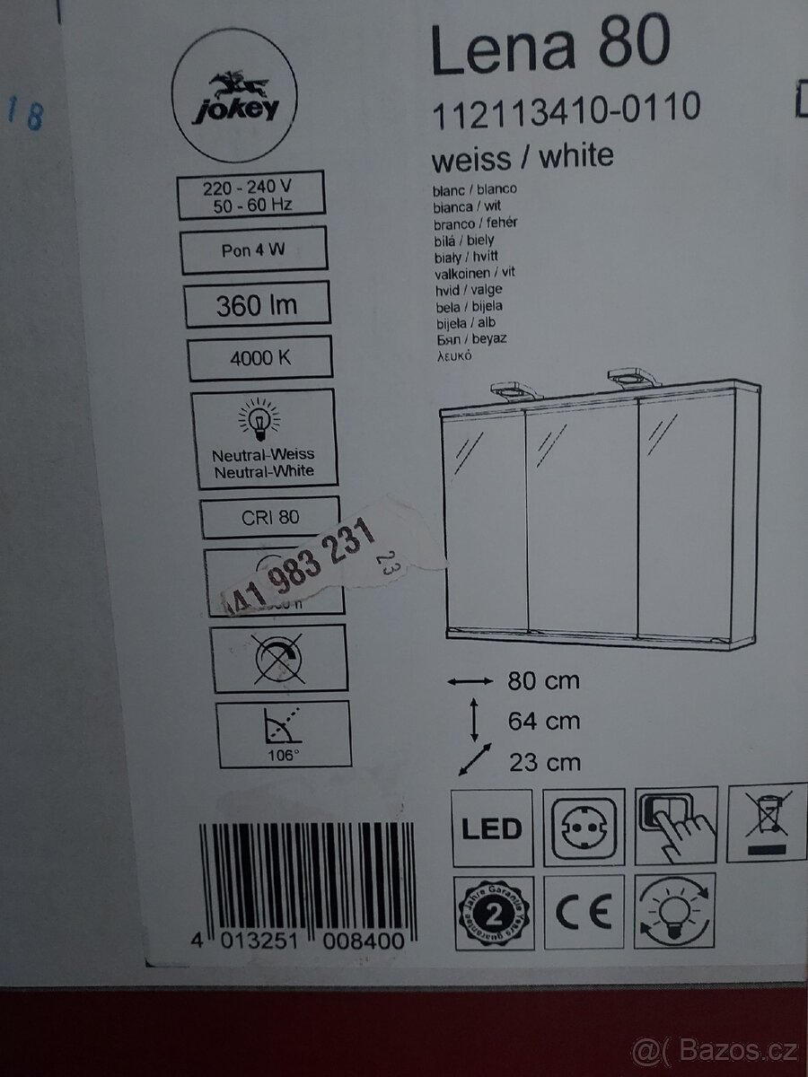 Skříňka do koupelny Jokey Lena 80