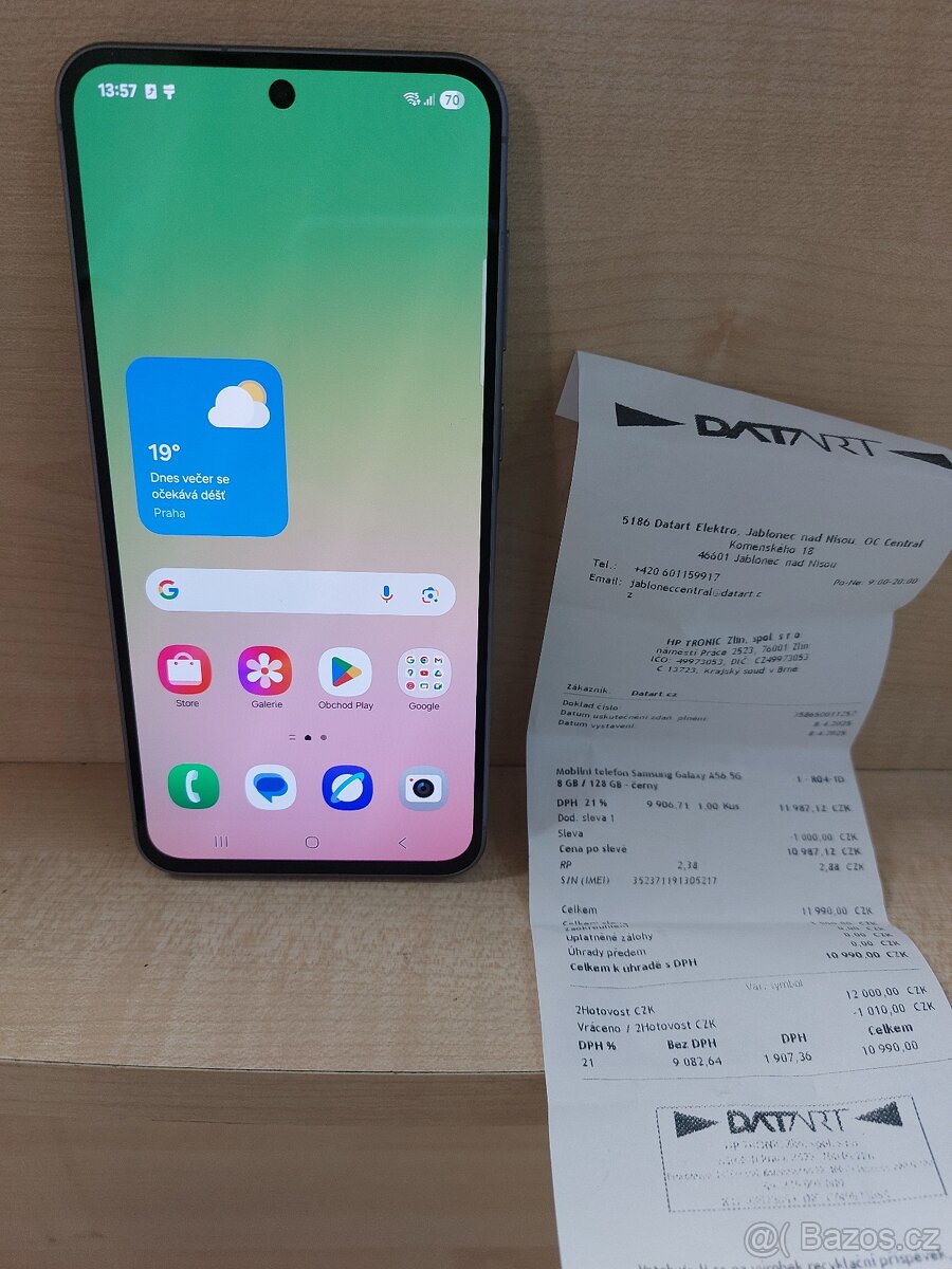 Samsung Galaxy A56 5G, 8/128 GB, doklad, záruka, zánovní