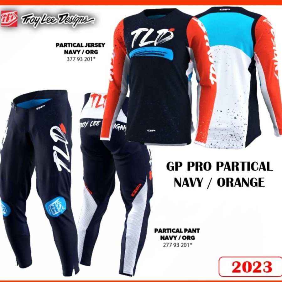 MX komplet TLD GP PRO PARTICAL navy/orange