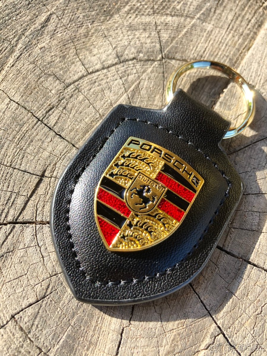 Černá klíčenka Porsche přívěšek na klíče - nová