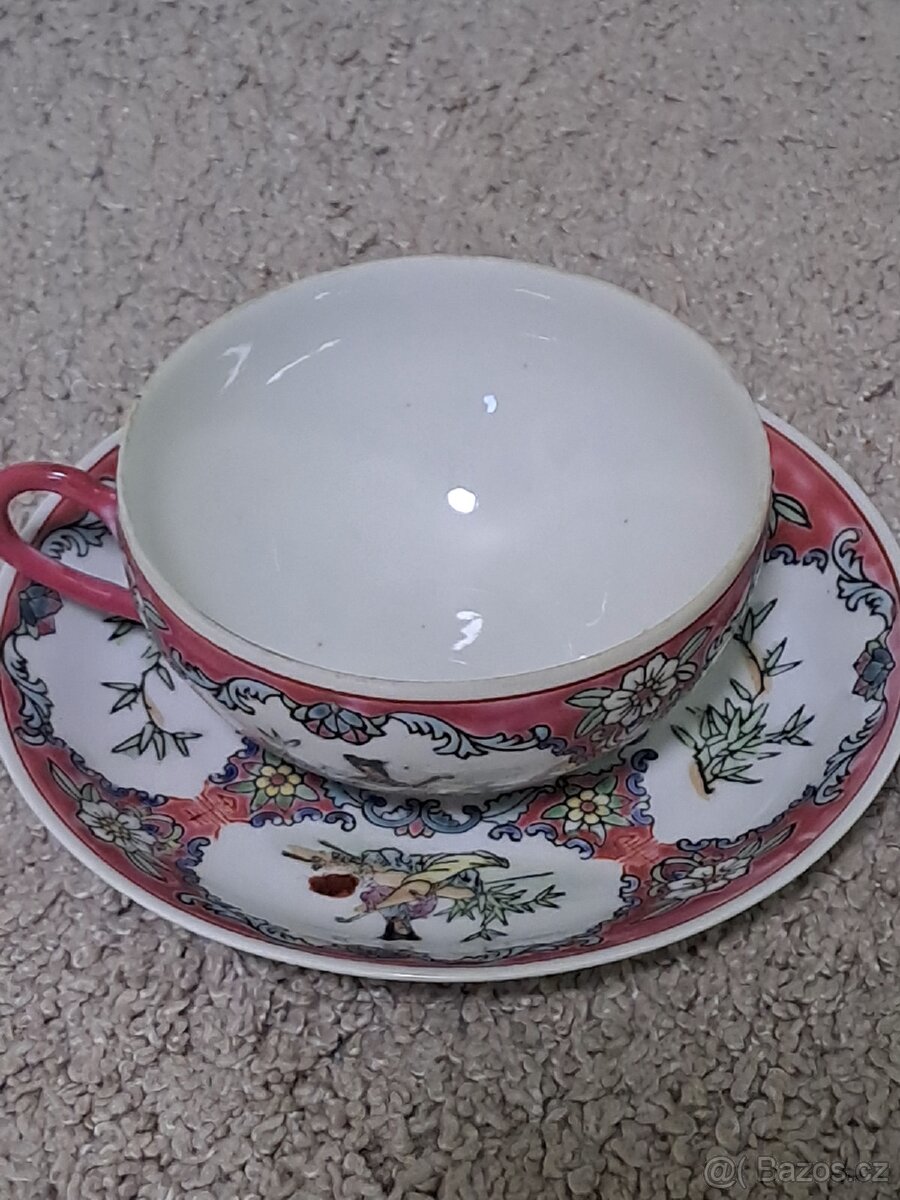Šálek s podšálkem čínský porcelán