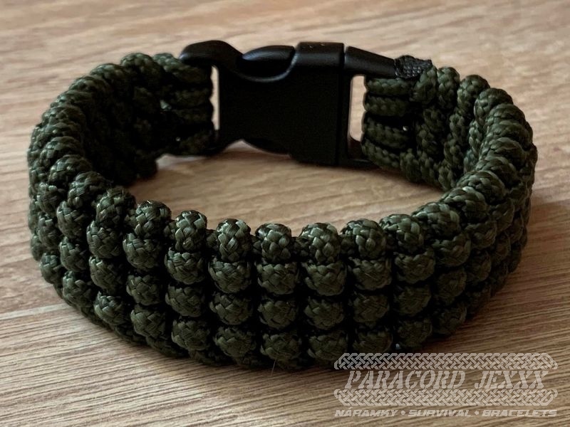 PARACORD náramek (18 cm) oliv