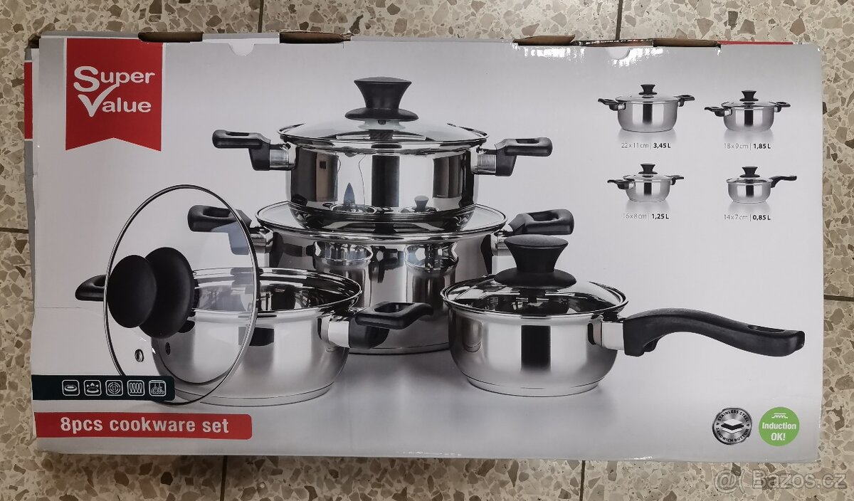 Set hrnců s poklicemi