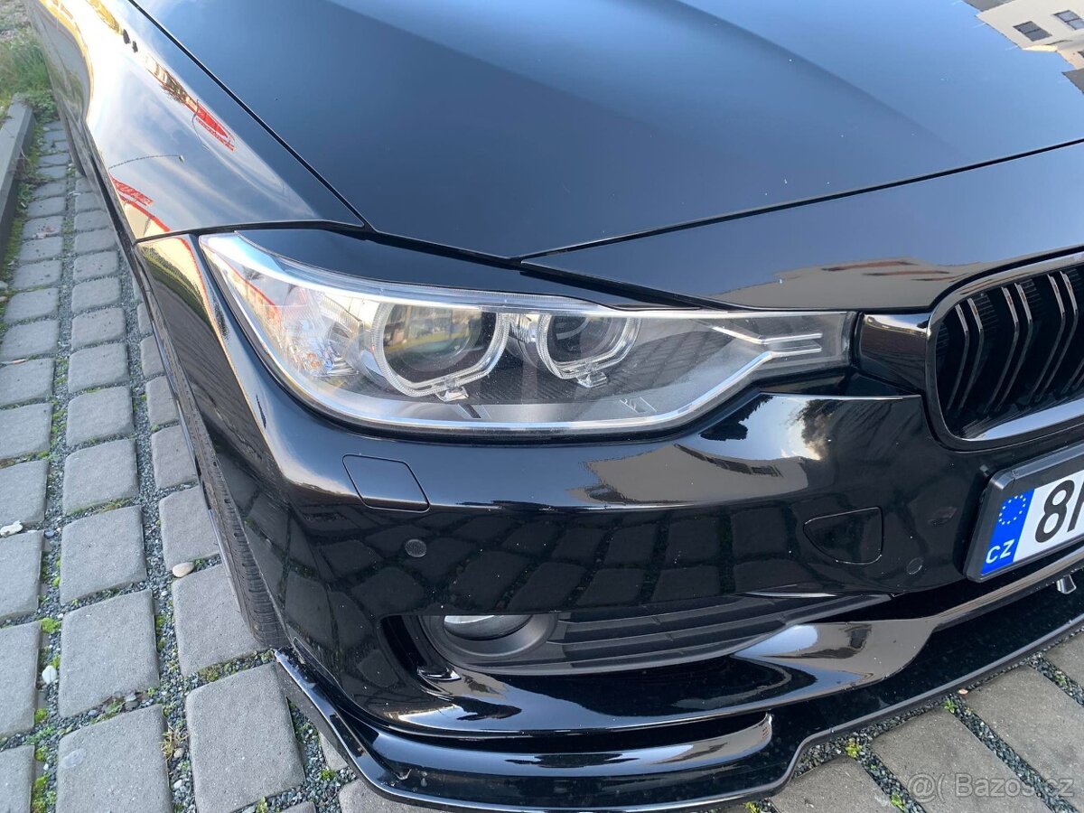 Mračítka na přední světla na BMW 3 - F30/F31 - černý lesk