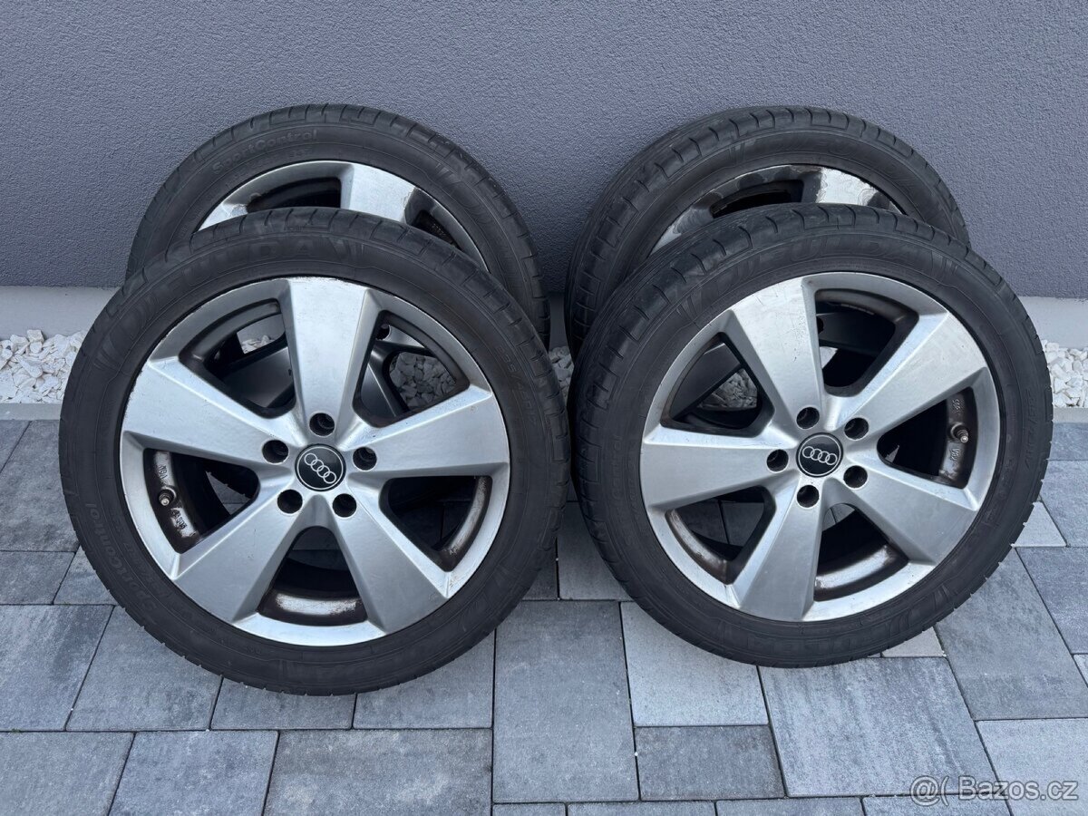 ALU kola 5x112 17 letní pneu