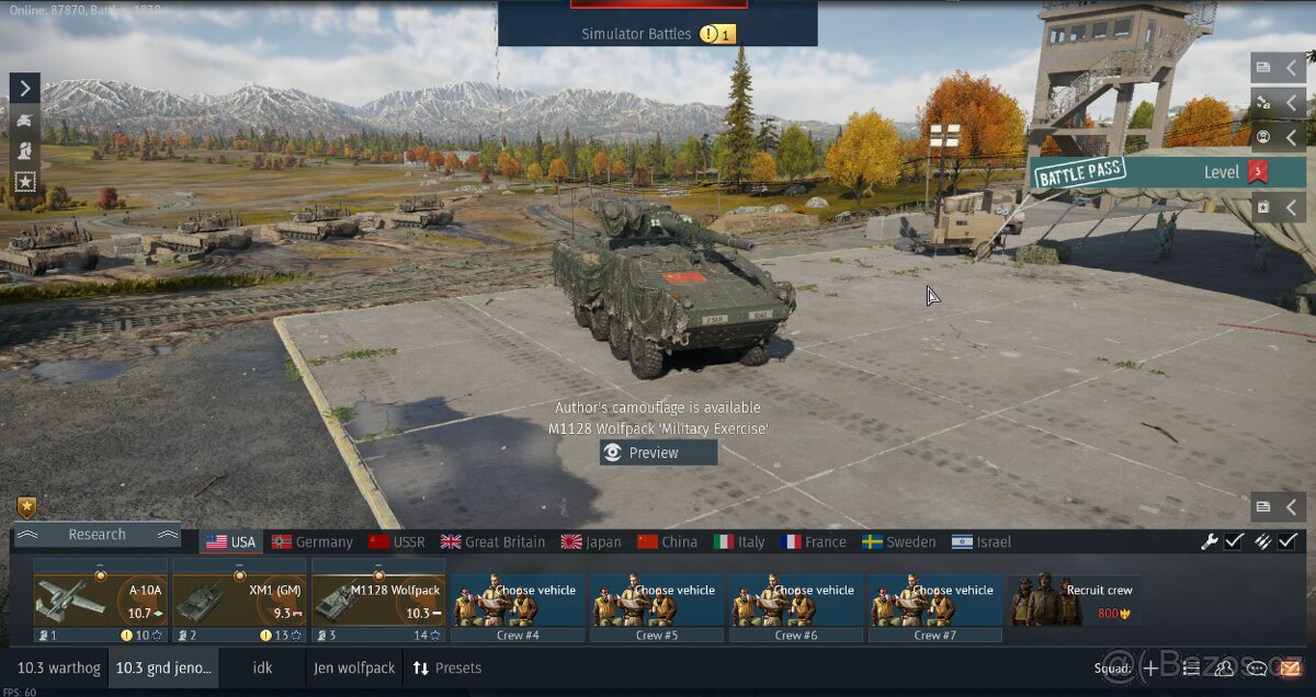 War Thunder A10 XM1 Wolfpack