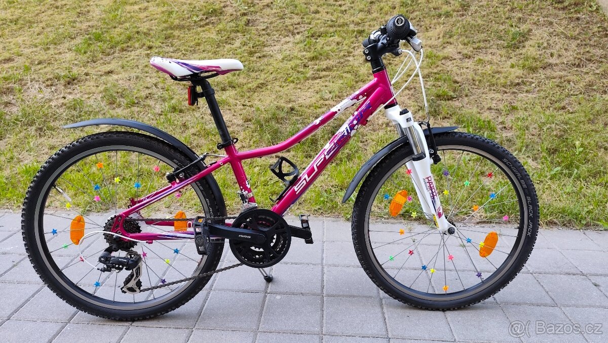 Dívčí kolo SUPERIOR XC24 PAINT violet/pink/white