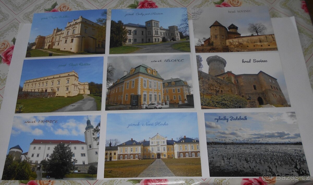 pohlednice hrady, zámky.... vlastní tvorba