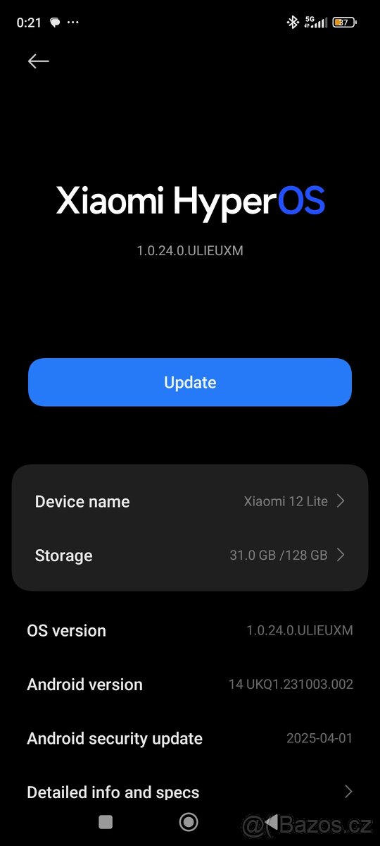 Prodám Xiaomi 12 lite 6/128 gb ( specha)