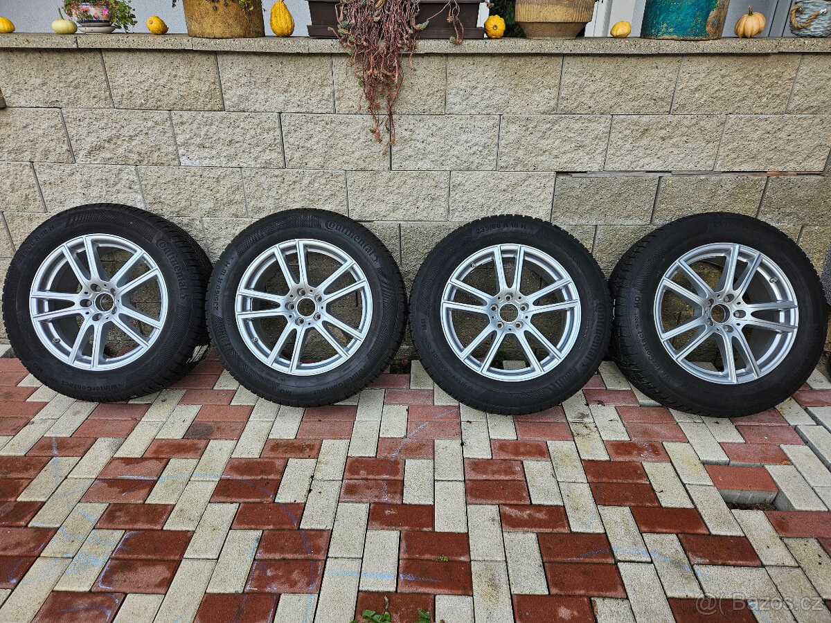 Mercedes GLC zimní alu sada 18" + TPMS + Continetal 235/60