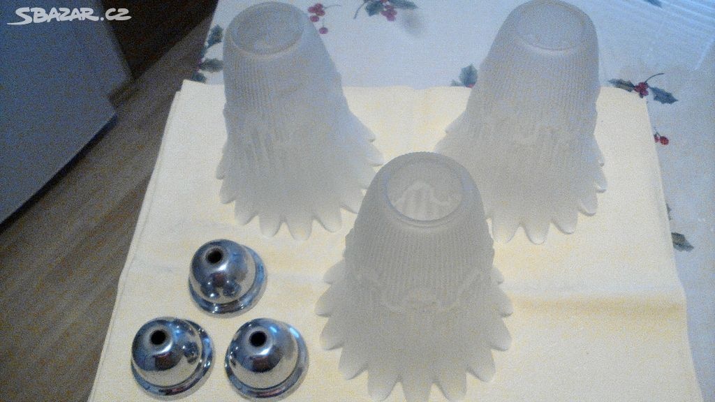 Retro - širmy (na lustr), lampa - el. stolní; LED; montážní