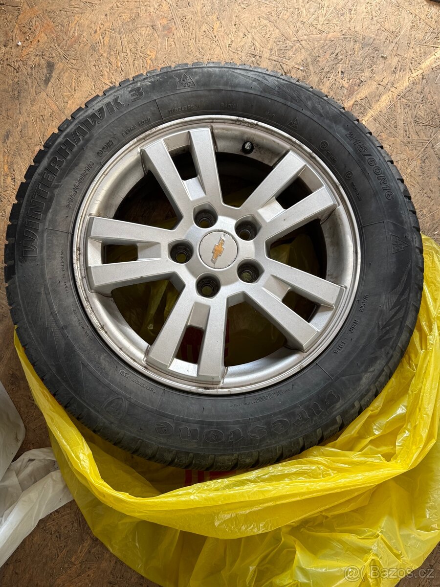 4x originál ALU kola na Chevrolet orlando