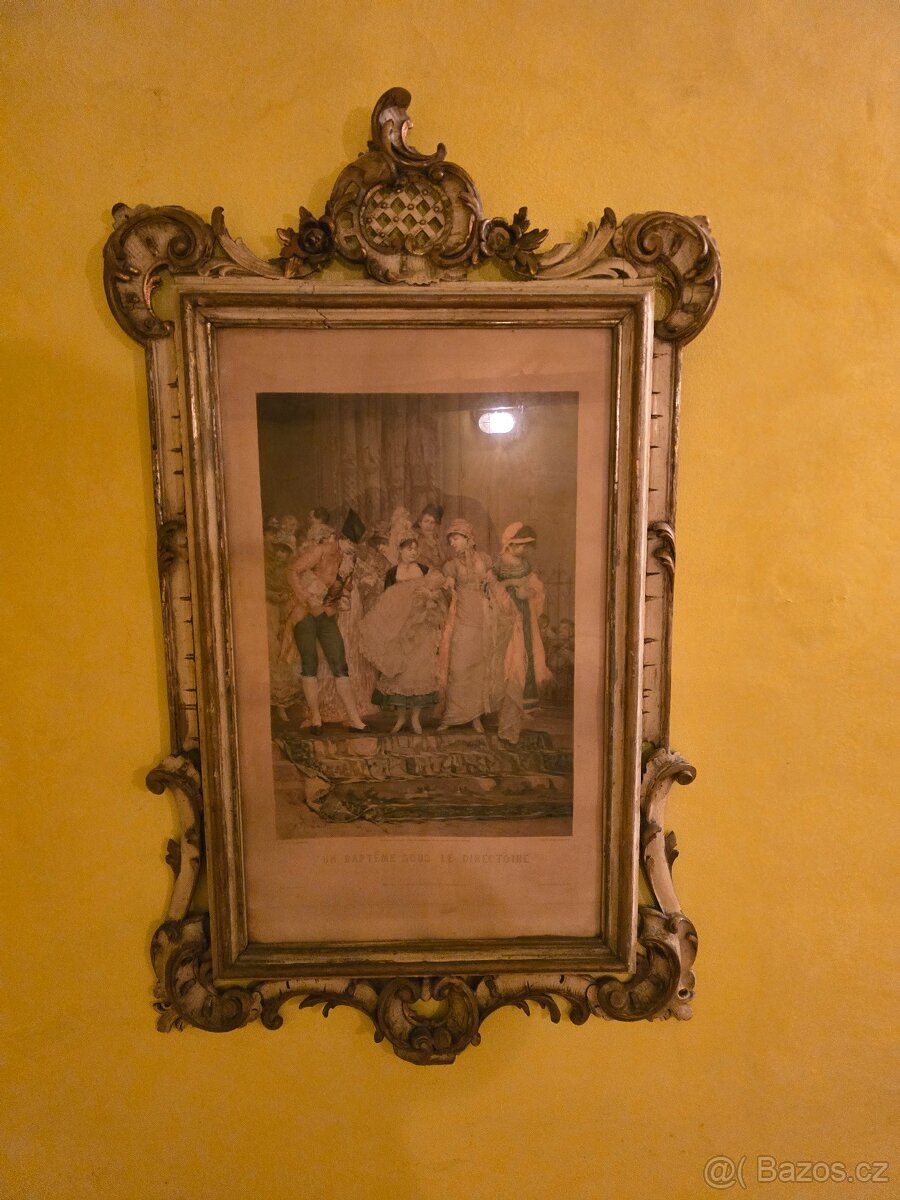 Obraz svatba Francouzského krále- Nádherný rám