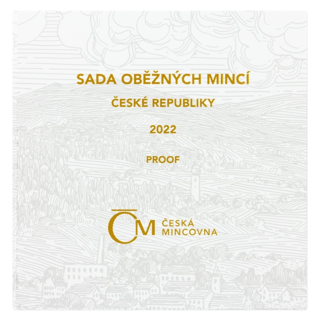 VZÁCNÁ SADA OBĚŽNÝCH MINCÍ ČR 2022 V KVALITĚ PROOF