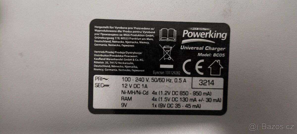 Nabíječka baterie - OK funkční